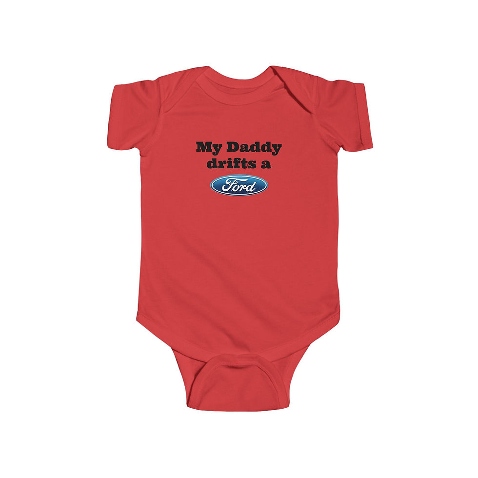 Thumbnail: My Daddy drifts a Ford Infant Fine Jersey Bodysuit