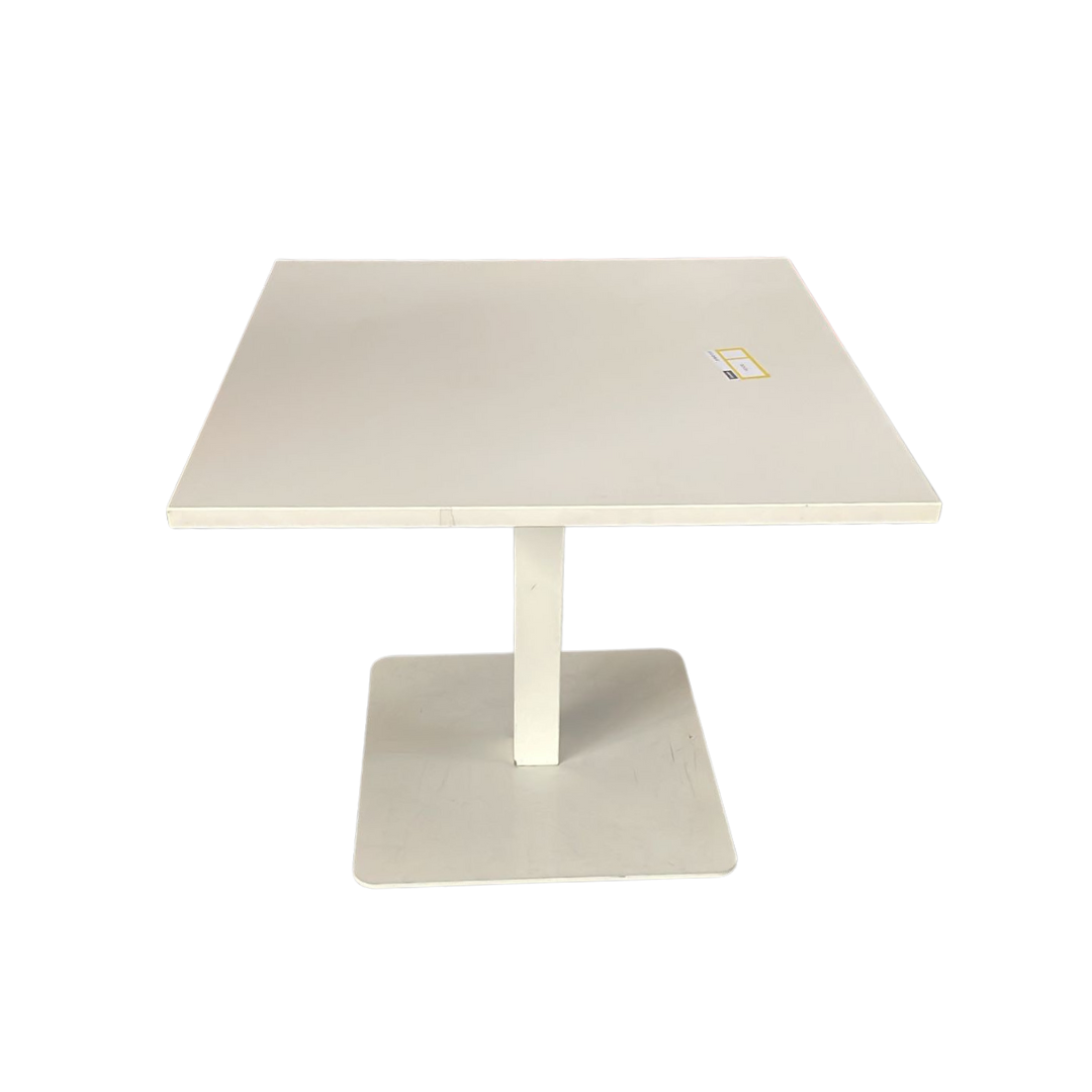 Lot de 2 - Table carré réglable en hauteur blanche (Qté : 1) | TAB332
