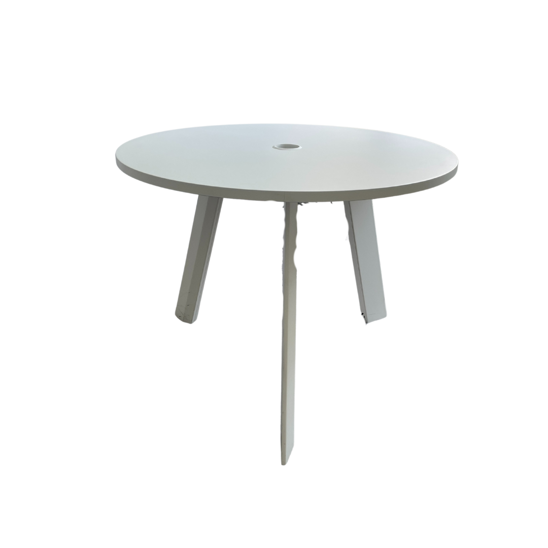 Table ronde blanche FAMO (Qté : 0) TAB364