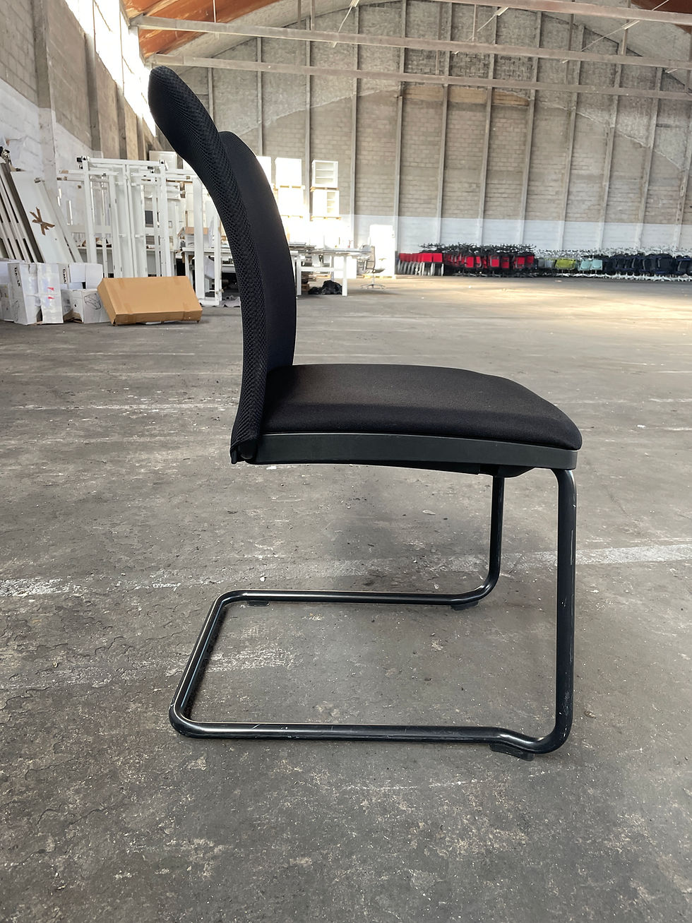 Miniature : Lot de 6 chaise visiteur noire Majencia (Qte : 1) CHA290