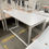 Miniature : Table haute moderne blanc (Qté : 1) TAB178