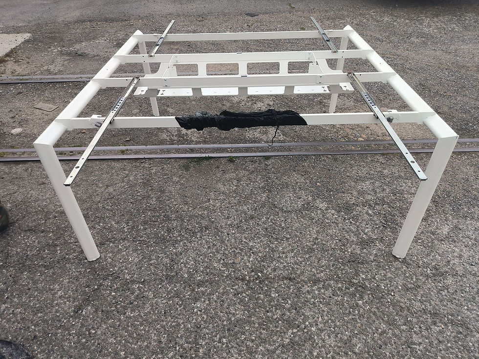 Miniature : Bench 2 pers 160cm, plateau coulissant (Qté : 3) BUR295