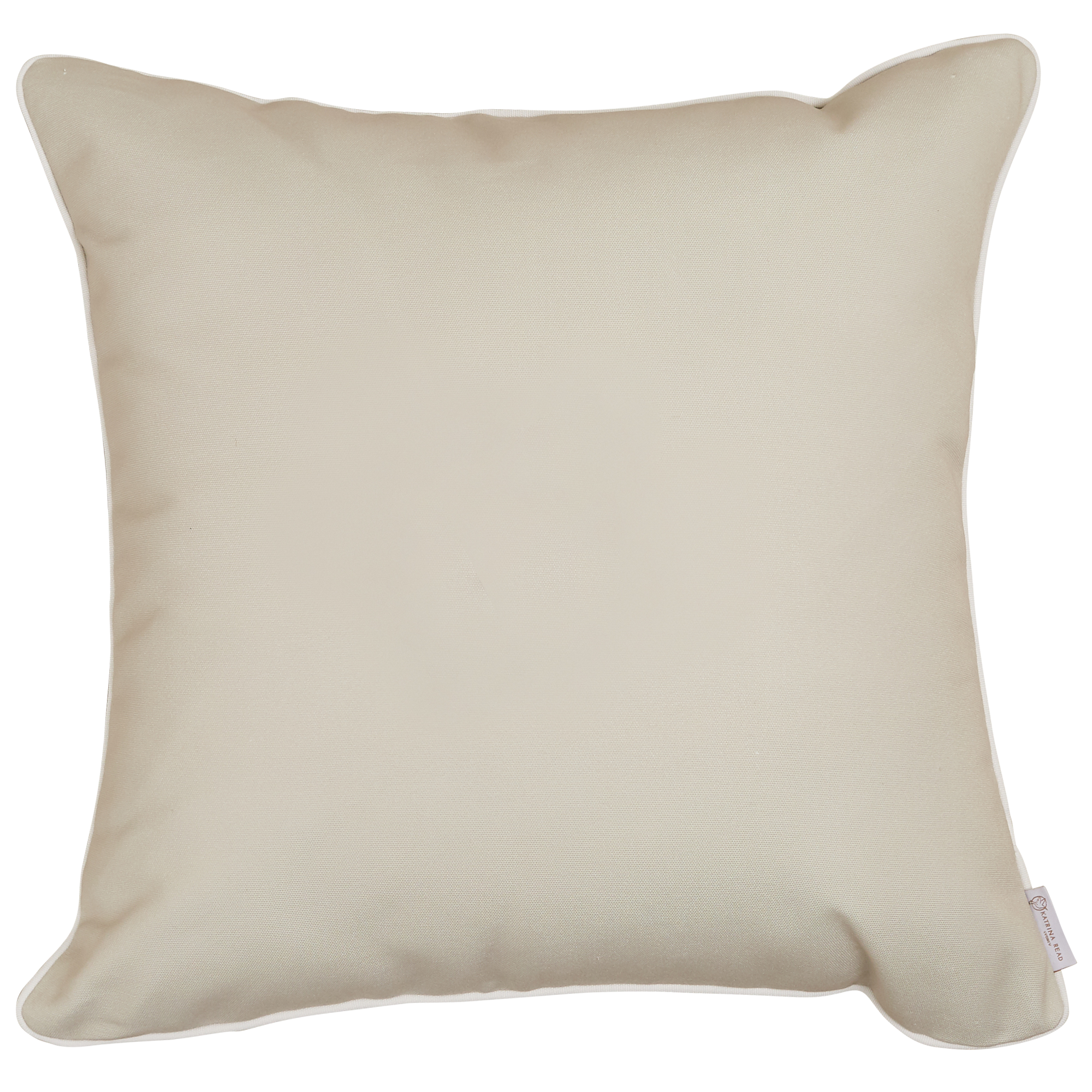 'Plain Cotton Beige' - 50x50 Outdoor Cushion