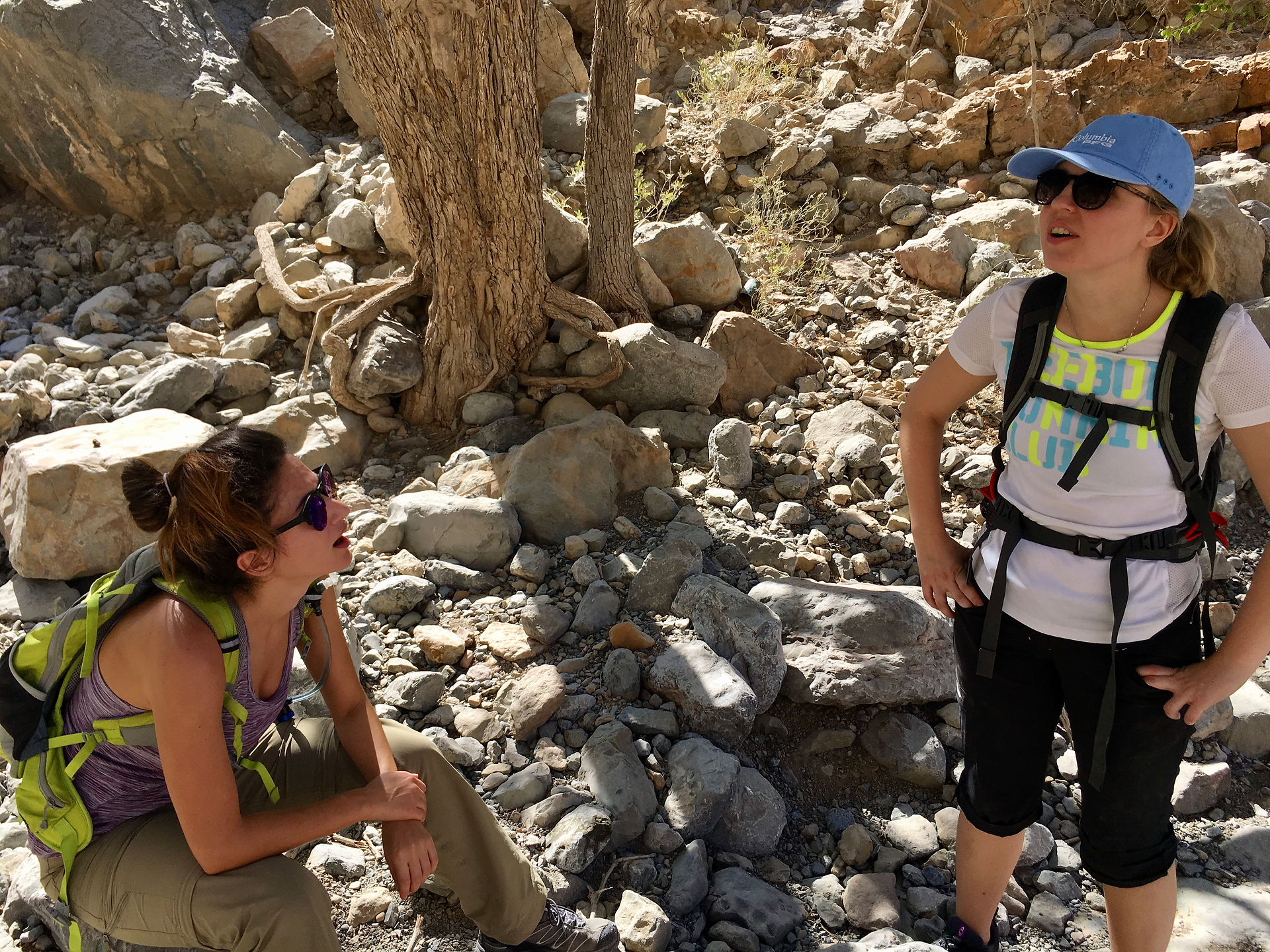 Resting in the shade during a RAK hike