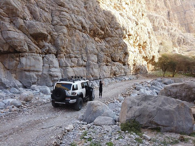 Off roading in the Al Hajar Mountains
