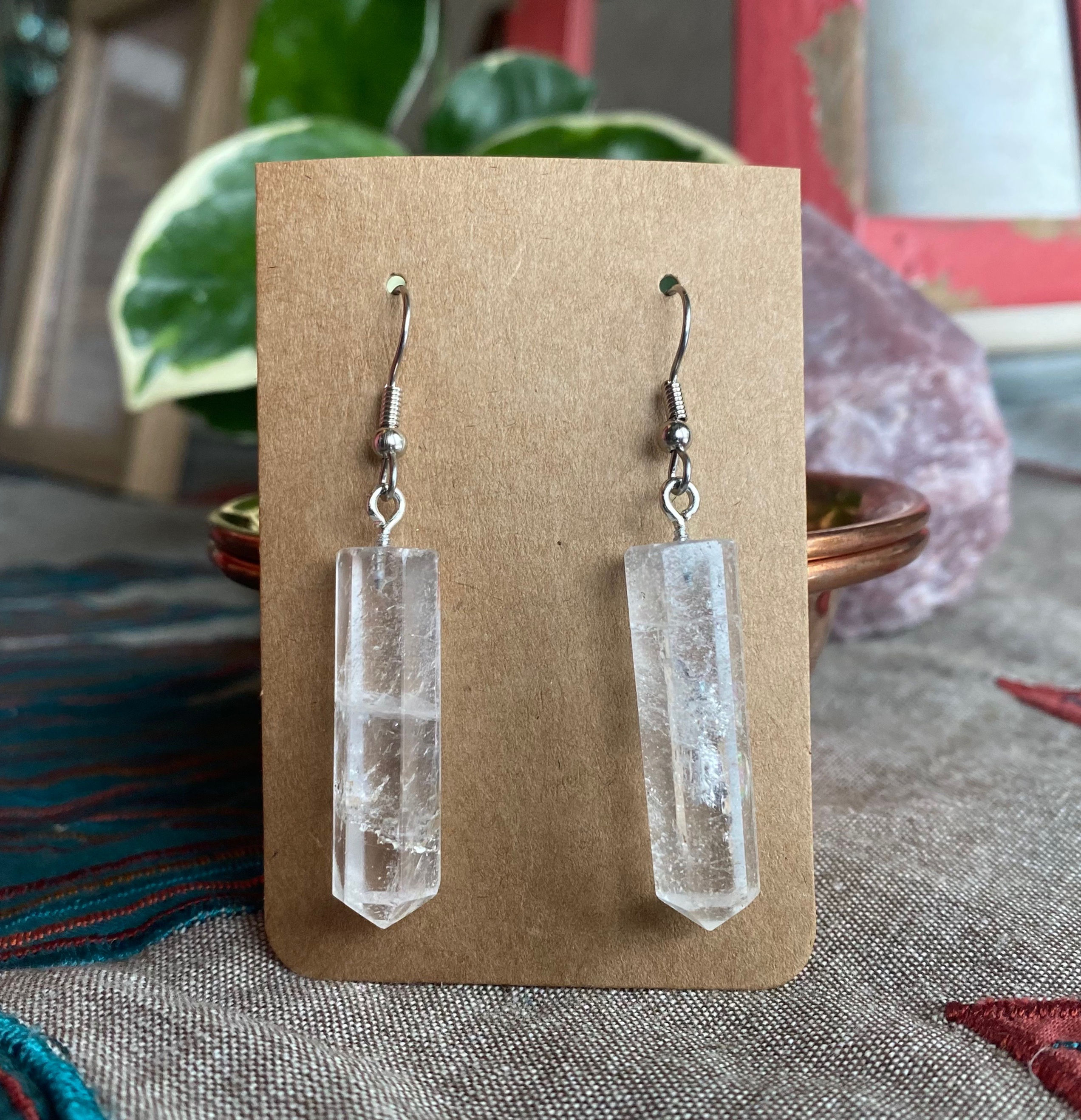 Clear Quartz Earrings