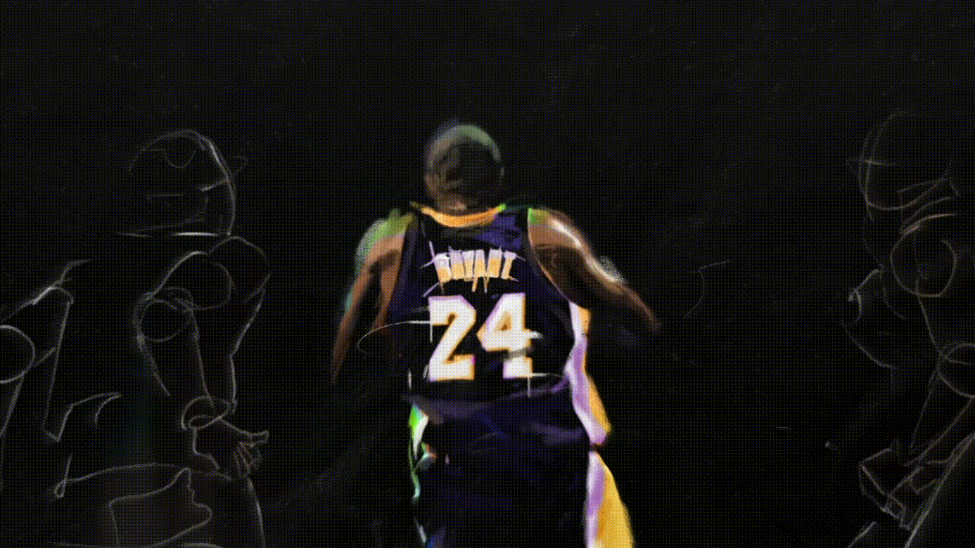 Animation image par image Kobe Bryant dunk