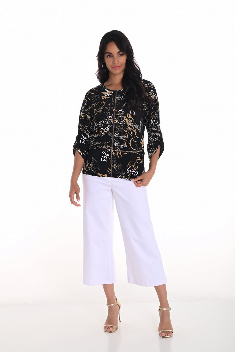 Thumbnail: Frank Lyman White 7/8 Jeans Style 251502
