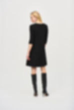 Thumbnail: Joseph Ribkoff Black/Empress Dress Style 243210