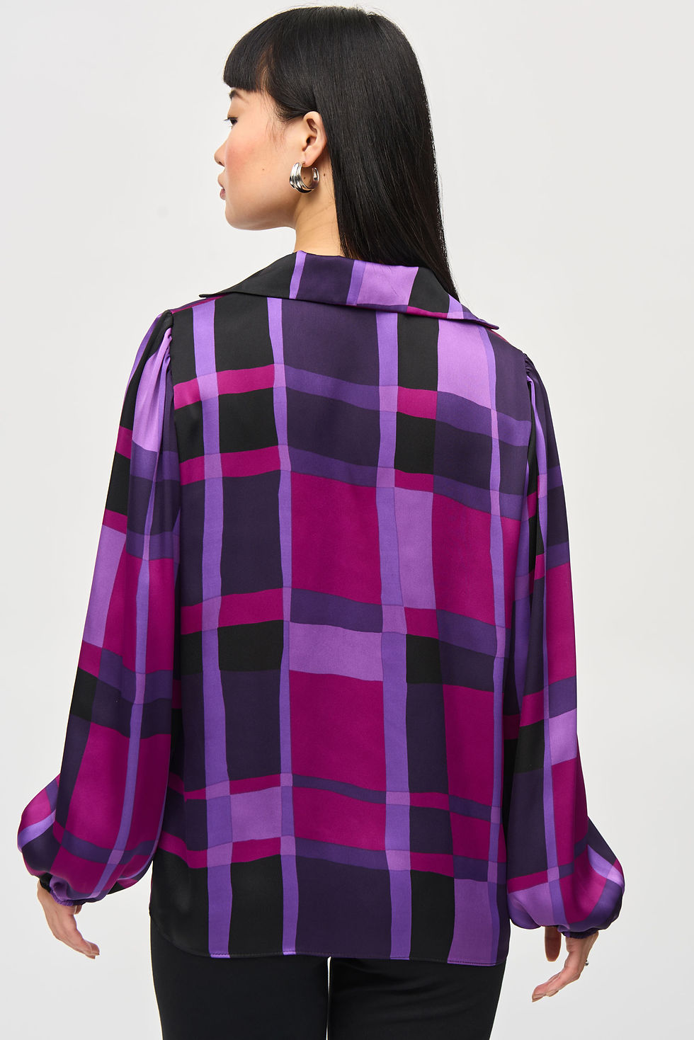 Miniature : Joseph Ribkoff Purple/Black Top Style 243058