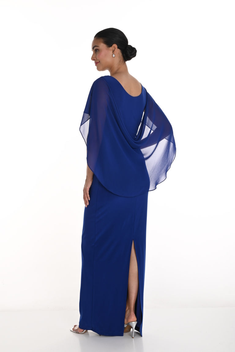 Thumbnail: Frank Lyman Imperial Blue Long Dress Style 249283