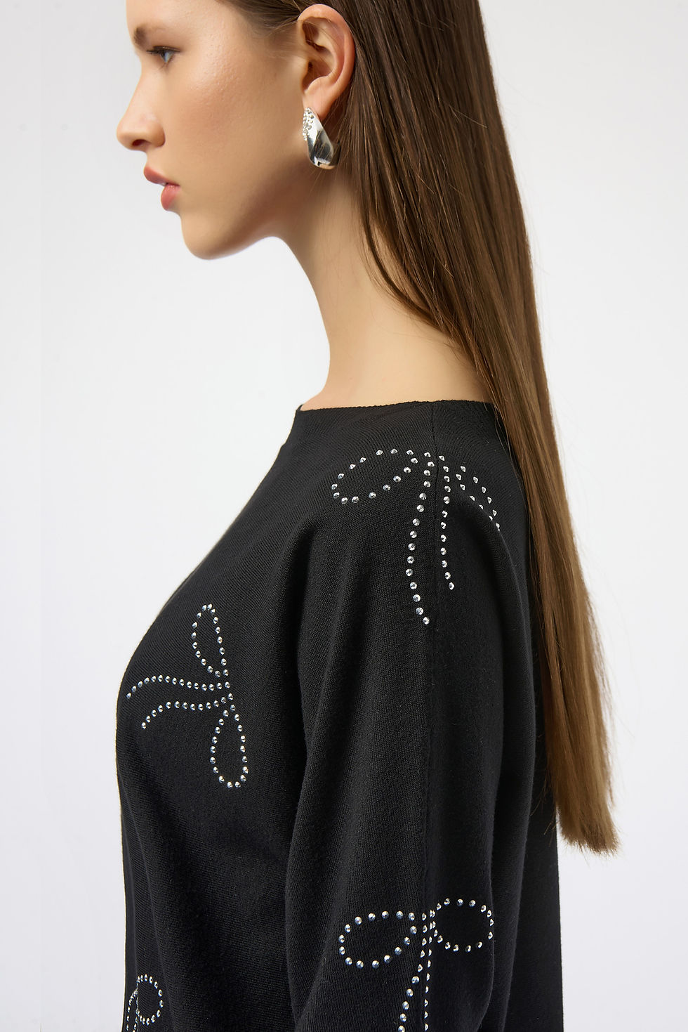 Miniature : Joseph Ribkoff Black/Silver Top Style 254950