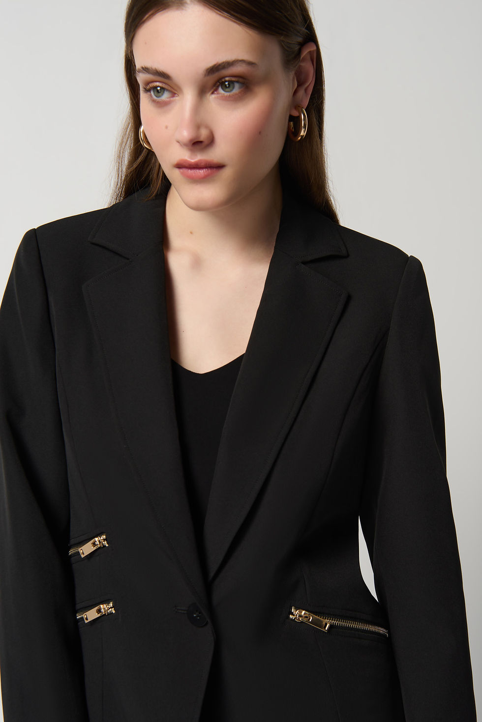 Miniature : Joseph Ribkoff Black/Gold Blazer Style 234929