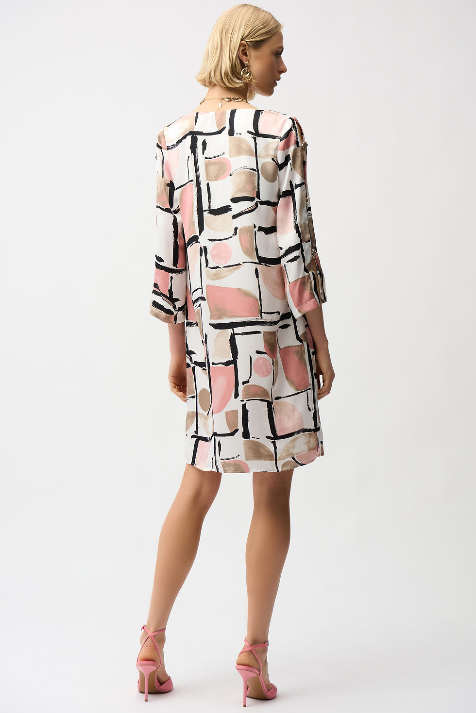 Miniature : Joseph Ribkoff Vanilla/Multi Dress Style 261258