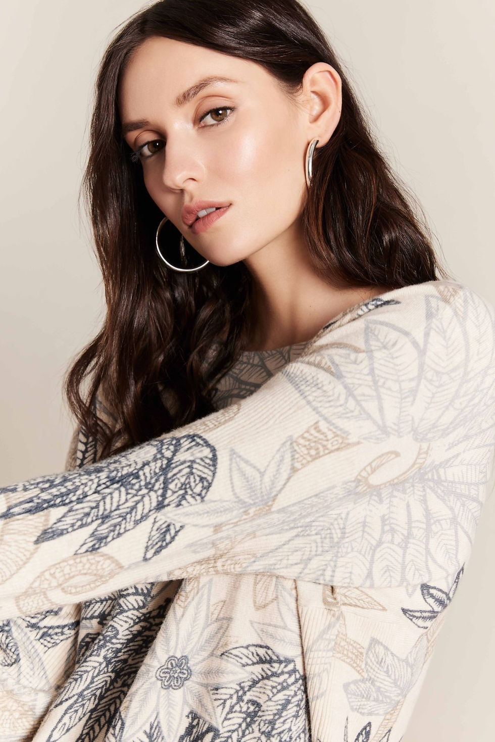 Thumbnail: Charlie B Feather Sweater Style C2170F