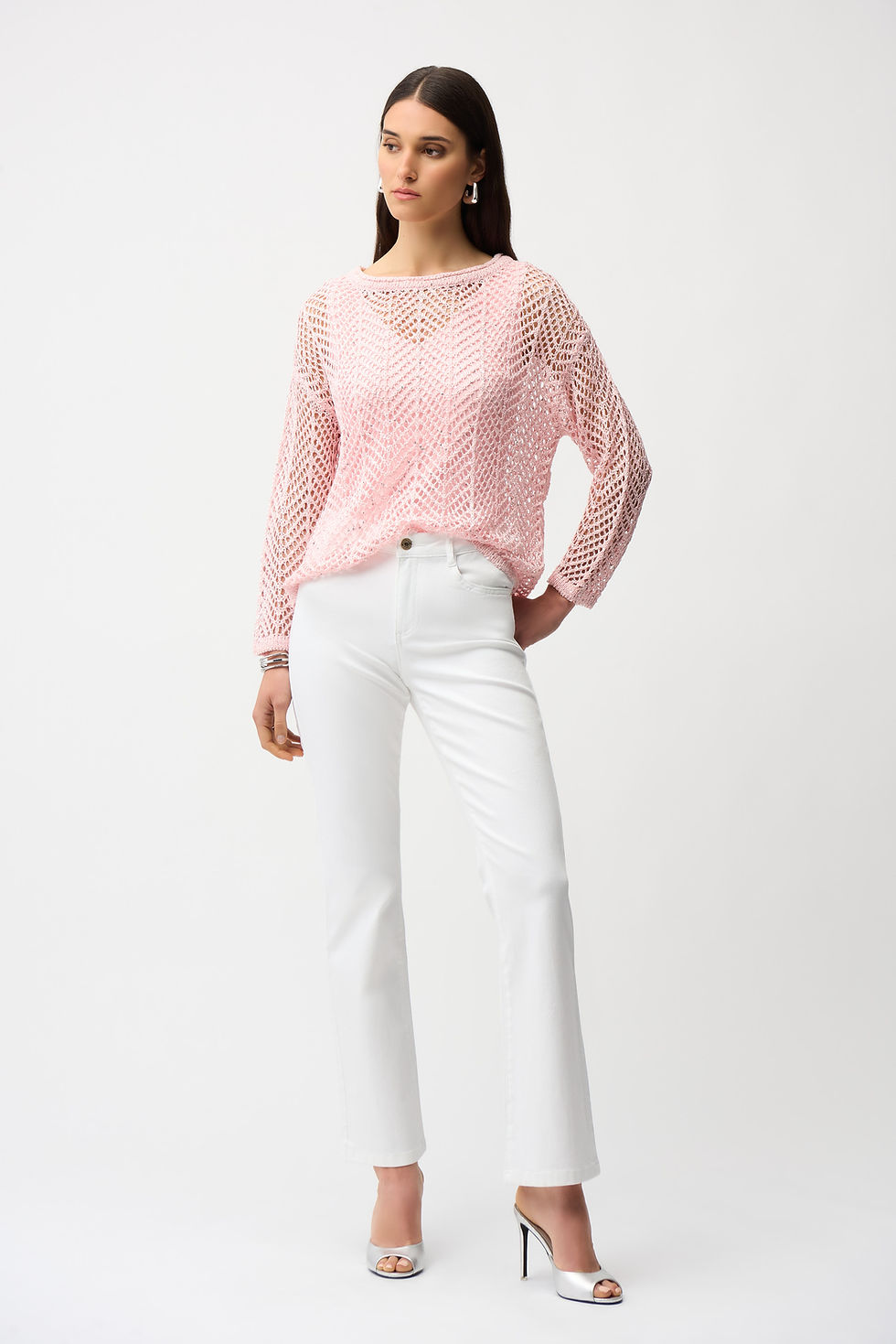 Thumbnail: Joseph Ribkoff Petal Pink Top Style 261915