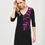 Miniature : Joseph Ribkoff Black/Empress Dress Style 243210
