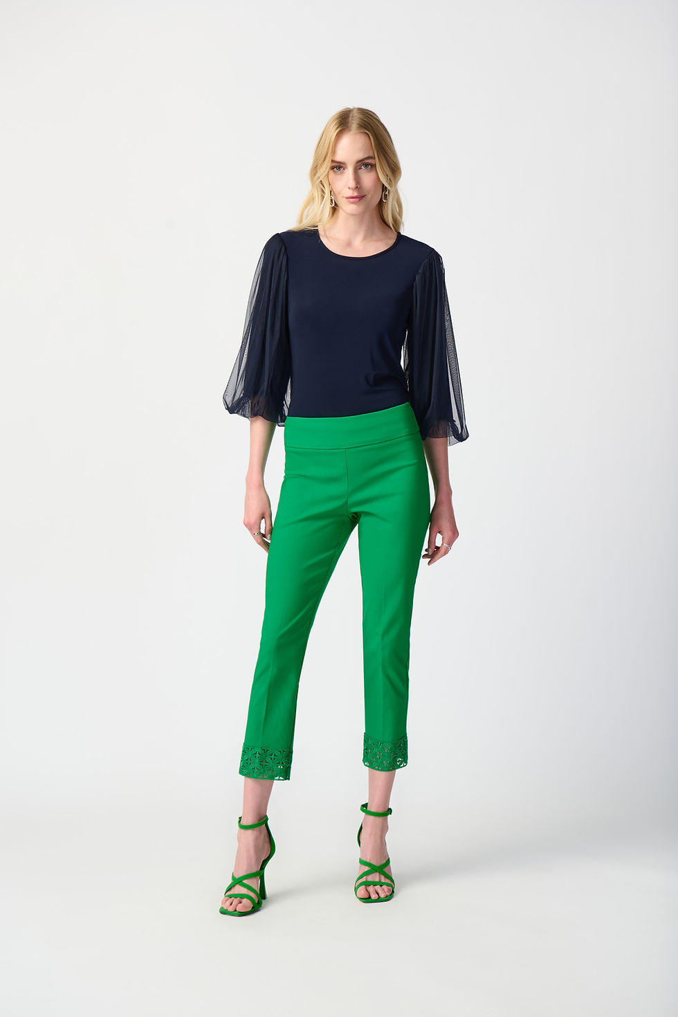 Thumbnail: Joseph Ribkoff Island Green 7/8 Pant Style 241102
