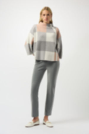 Joseph Ribkoff Rose/Grey Top Style 243948