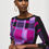 Miniature : Joseph Ribkoff Purple/Black Dress Style 243301