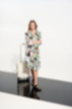 Thumbnail: Joseph Ribkoff Vanilla/Multi Dress Style 261623