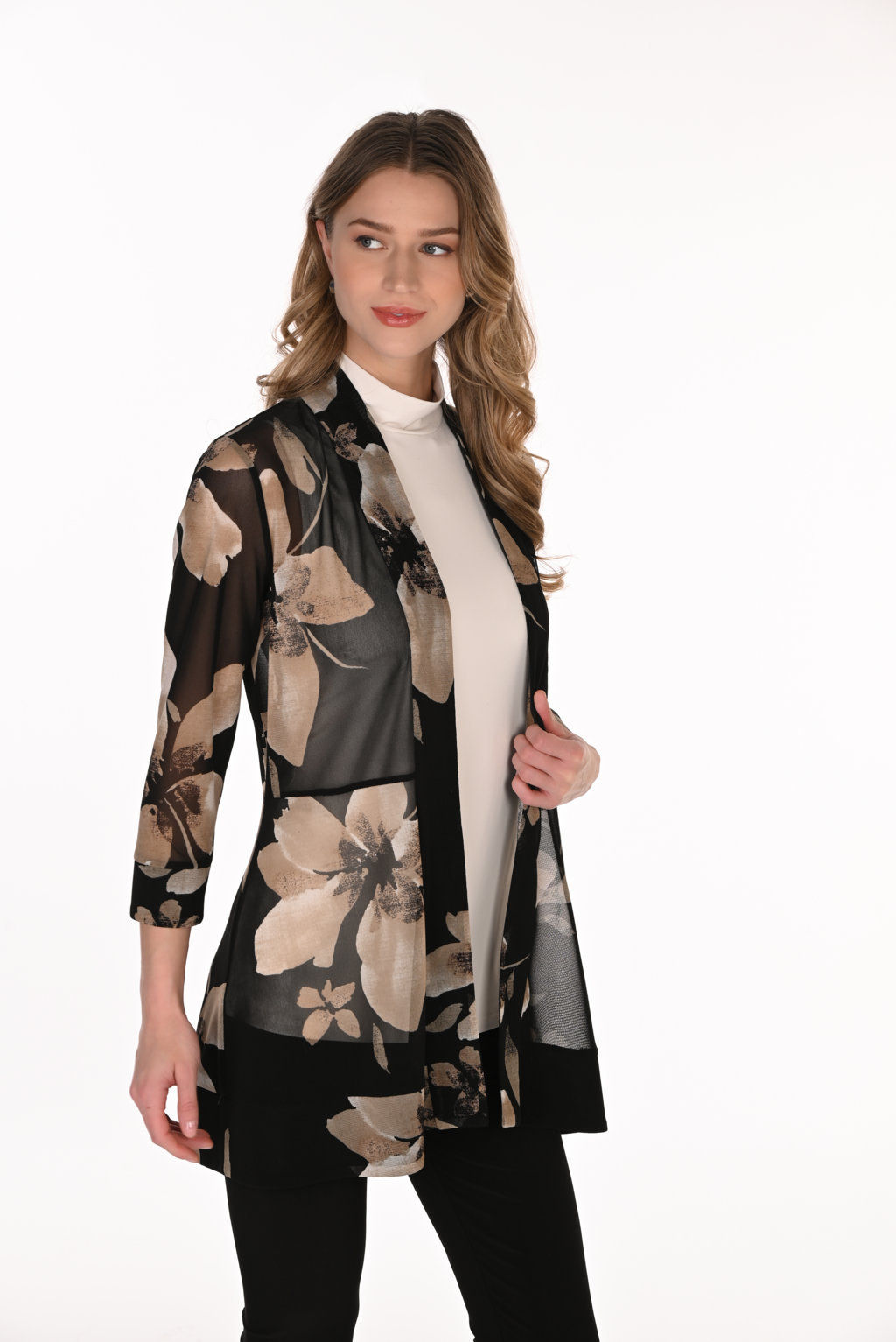 Frank Lyman Black/Taupe Cover Up Style 263438