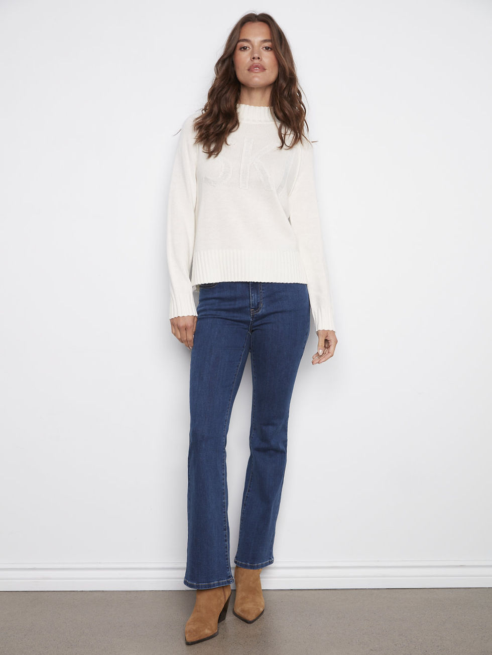 Thumbnail: Charlie B Ecru Sweater Style C2838
