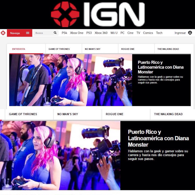 De Panamá para el mundo... DIANA MONSTER EN ENTREVISTA PARA IGN