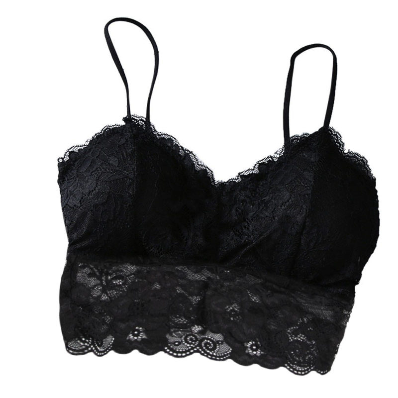Miniatura: Summer Women Lace Sexy Top Sun Sleeveless Solid Tops Unpadded Bralette Bra Busti