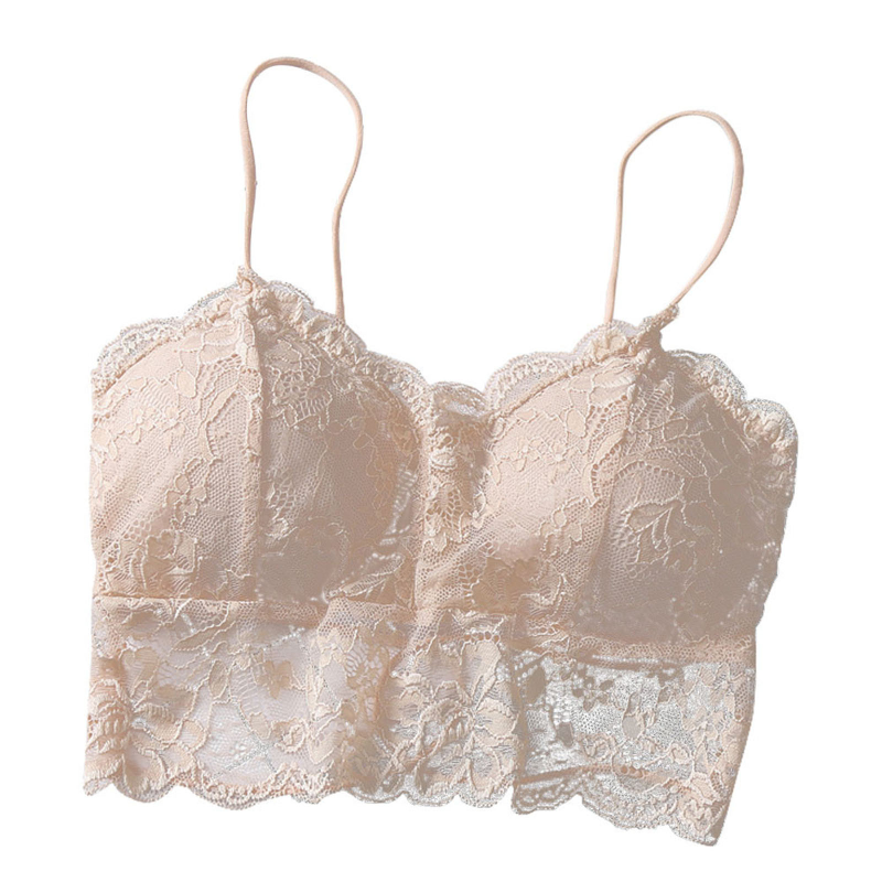 Miniatura: Summer Women Lace Sexy Top Sun Sleeveless Solid Tops Unpadded Bralette Bra Busti