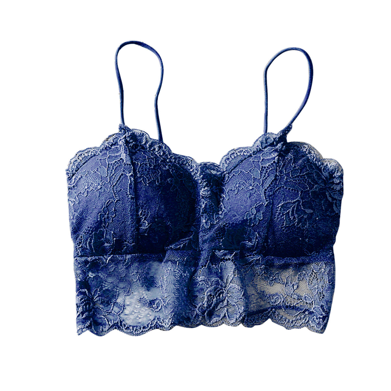 Miniatura: Summer Women Lace Sexy Top Sun Sleeveless Solid Tops Unpadded Bralette Bra Busti
