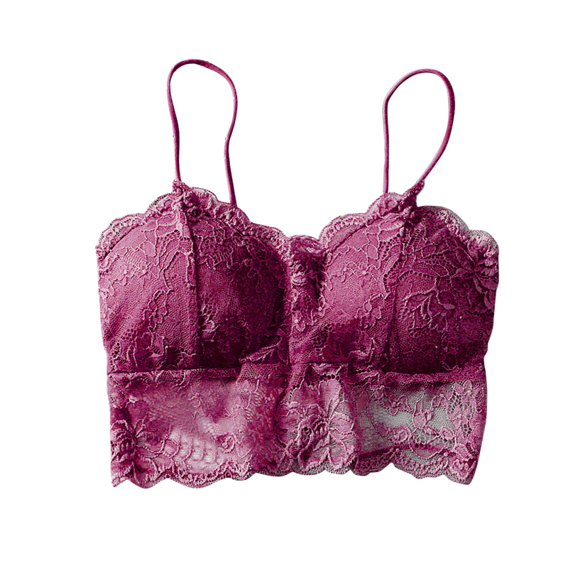 Miniatura: Summer Women Lace Sexy Top Sun Sleeveless Solid Tops Unpadded Bralette Bra Busti
