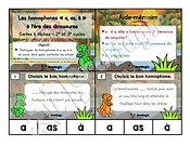 Cartes à tâches - Homophones -a, as, à- À l'ère des dinosaures