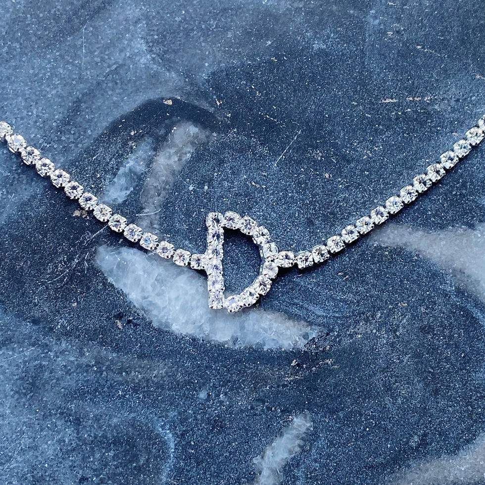 Thumbnail: Sparkly Initial Anklet