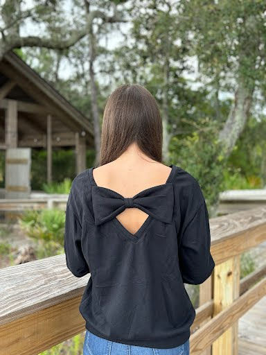 Thumbnail: Black Bow Sweatshirt