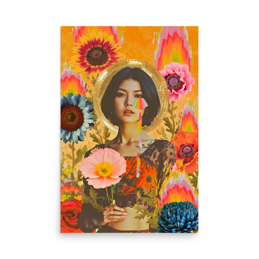 "Seven of Flowers" Tarot Print