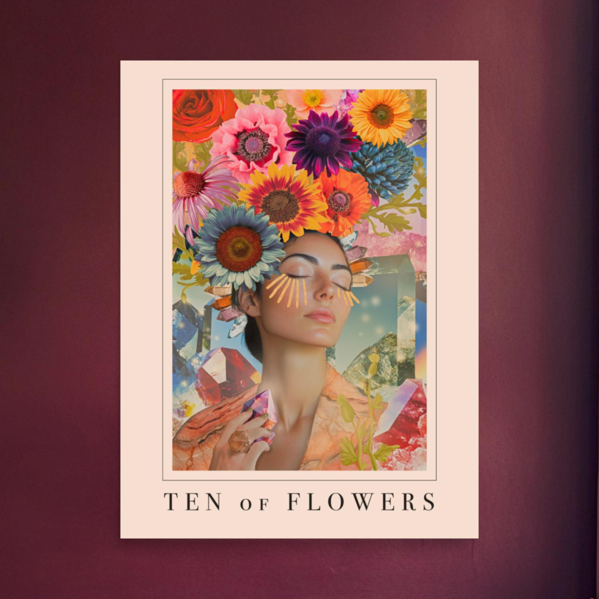 "Ten of Flowers" Tarot Poster Print