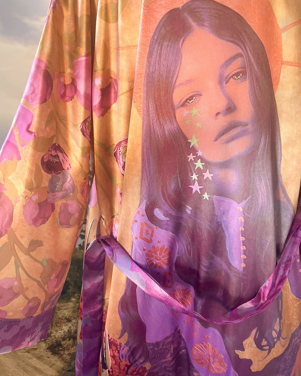 Thumbnail: "Your Sun Rises" Softened Gold Kimono - Only 1 Available!