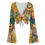 Thumbnail: ESOTERICA Mesh Tie Front Bell Sleeve Collage Festival Top