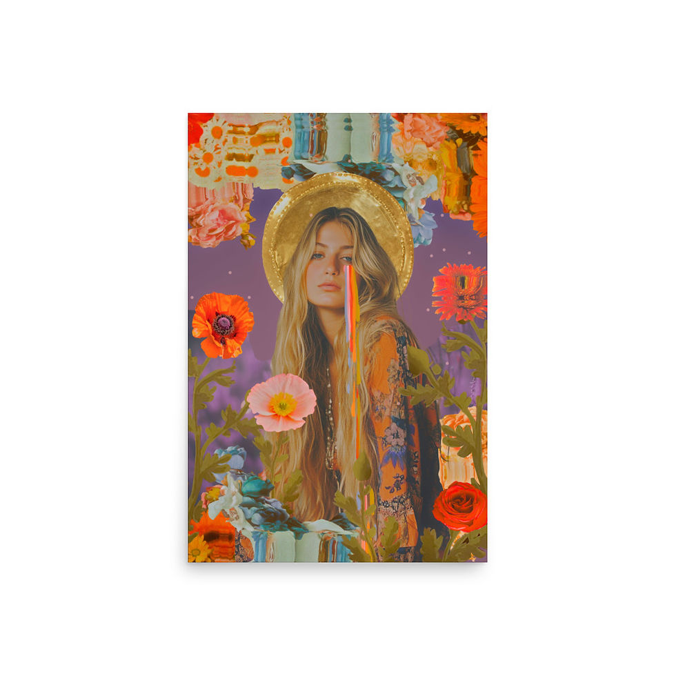 Thumbnail: "Four of Flowers" Tarot Print