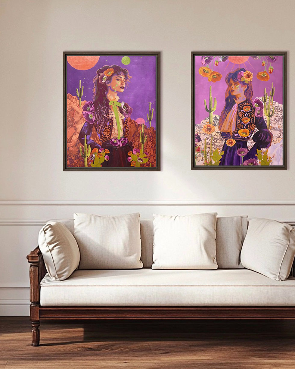 Thumbnail: "Western Wanderer III"  Framed Canvas Print