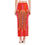 Thumbnail: Tibetan Tiger Stripe Silky Side Split Festival Skirt