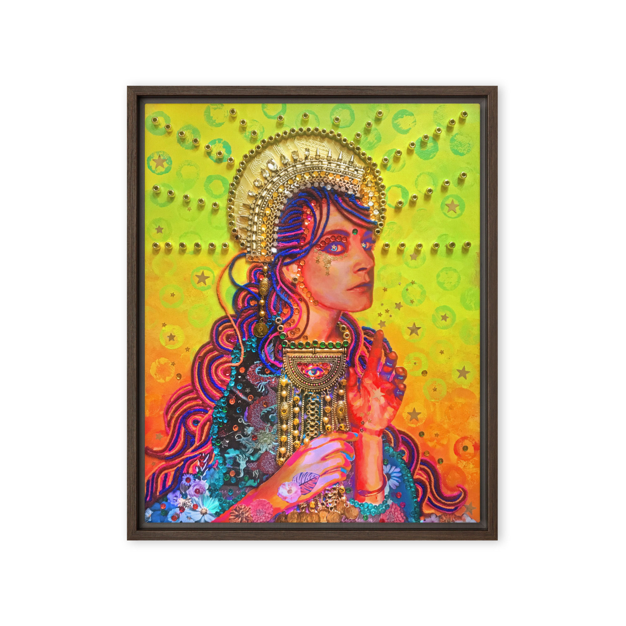 "The Saint" Framed Canvas Print