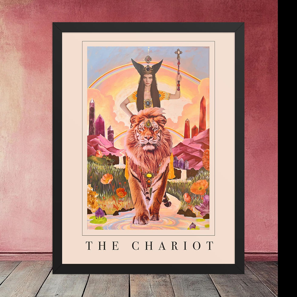 Thumbnail: "The Chariot" Framed Tarot Poster