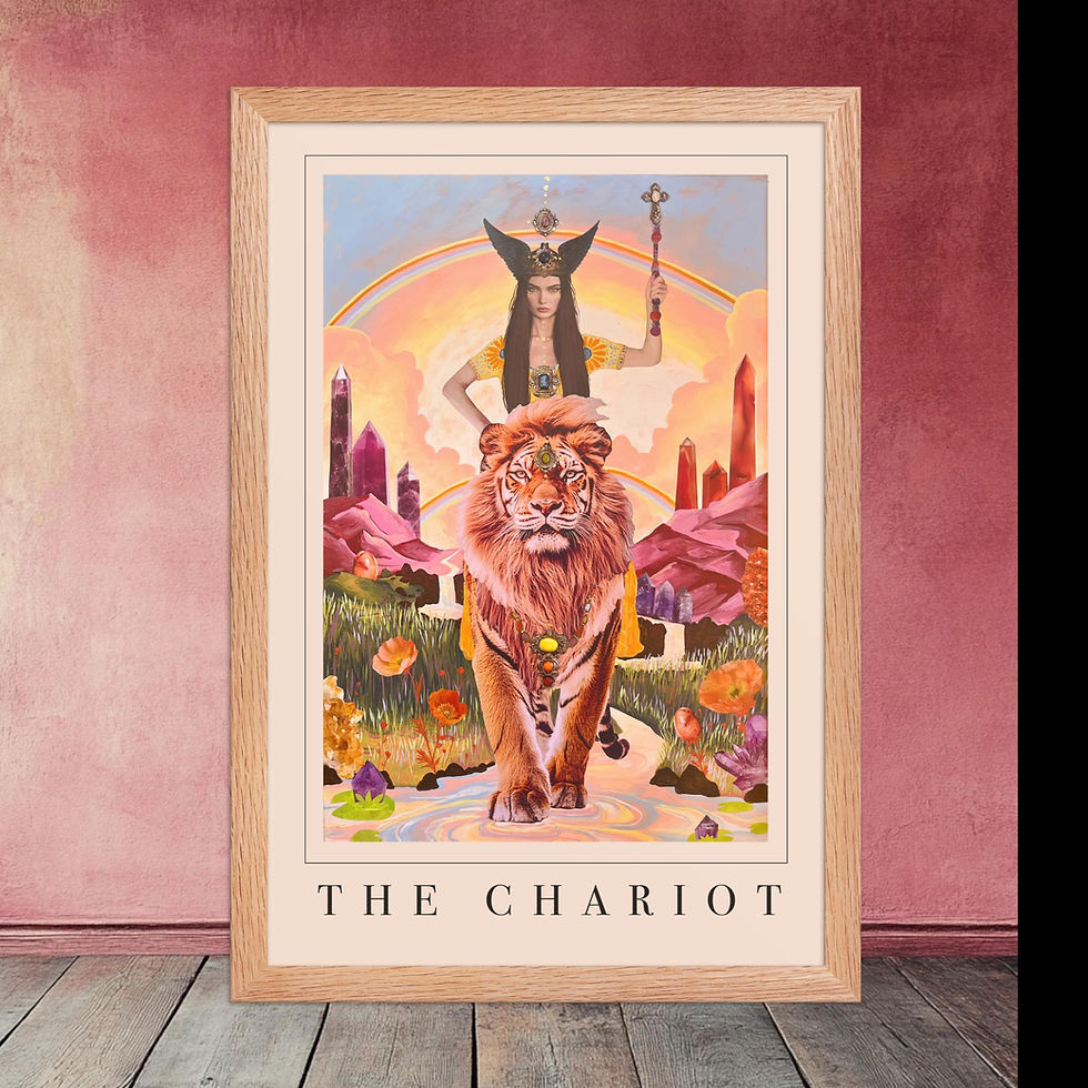 Thumbnail: "The Chariot" Framed Tarot Poster