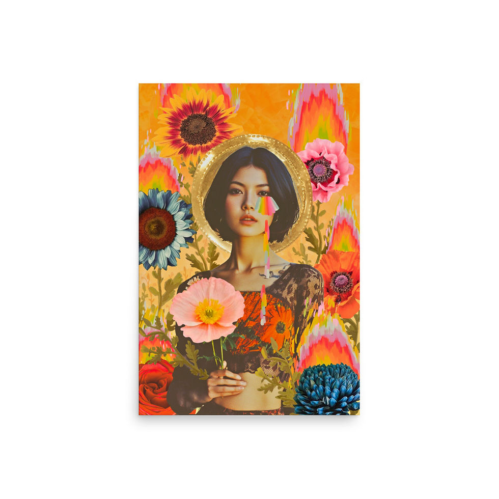Thumbnail: "Seven of Flowers" Tarot Print