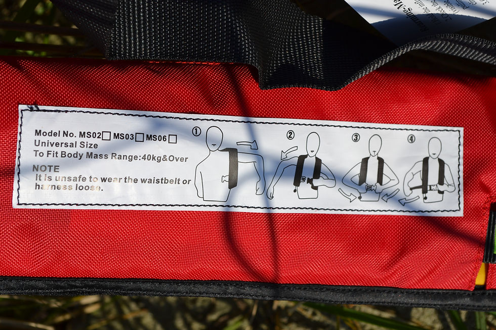 Miniatyrbilde: Aquarius oppblåsbar flyte/redningsvest RØD