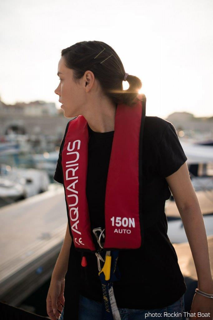 Miniatyrbilde: Aquarius oppblåsbar flyte/redningsvest RØD