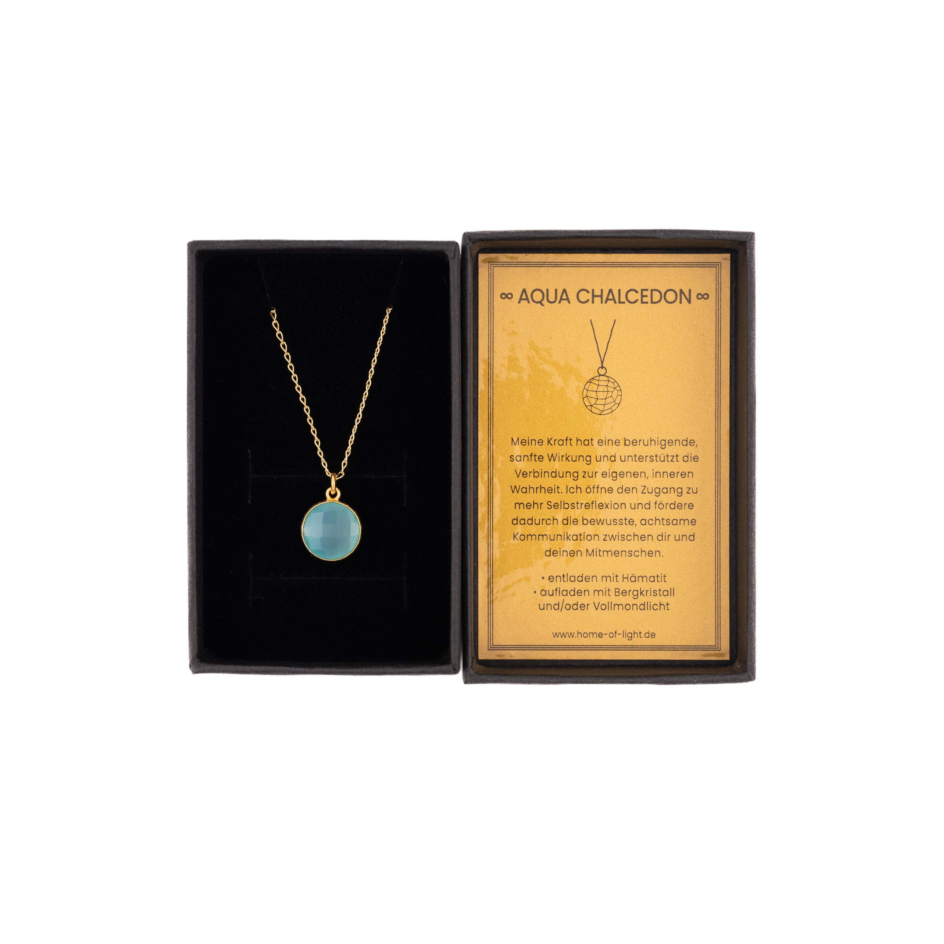 Kraftsteinkette "AQUA CHALCEDON"