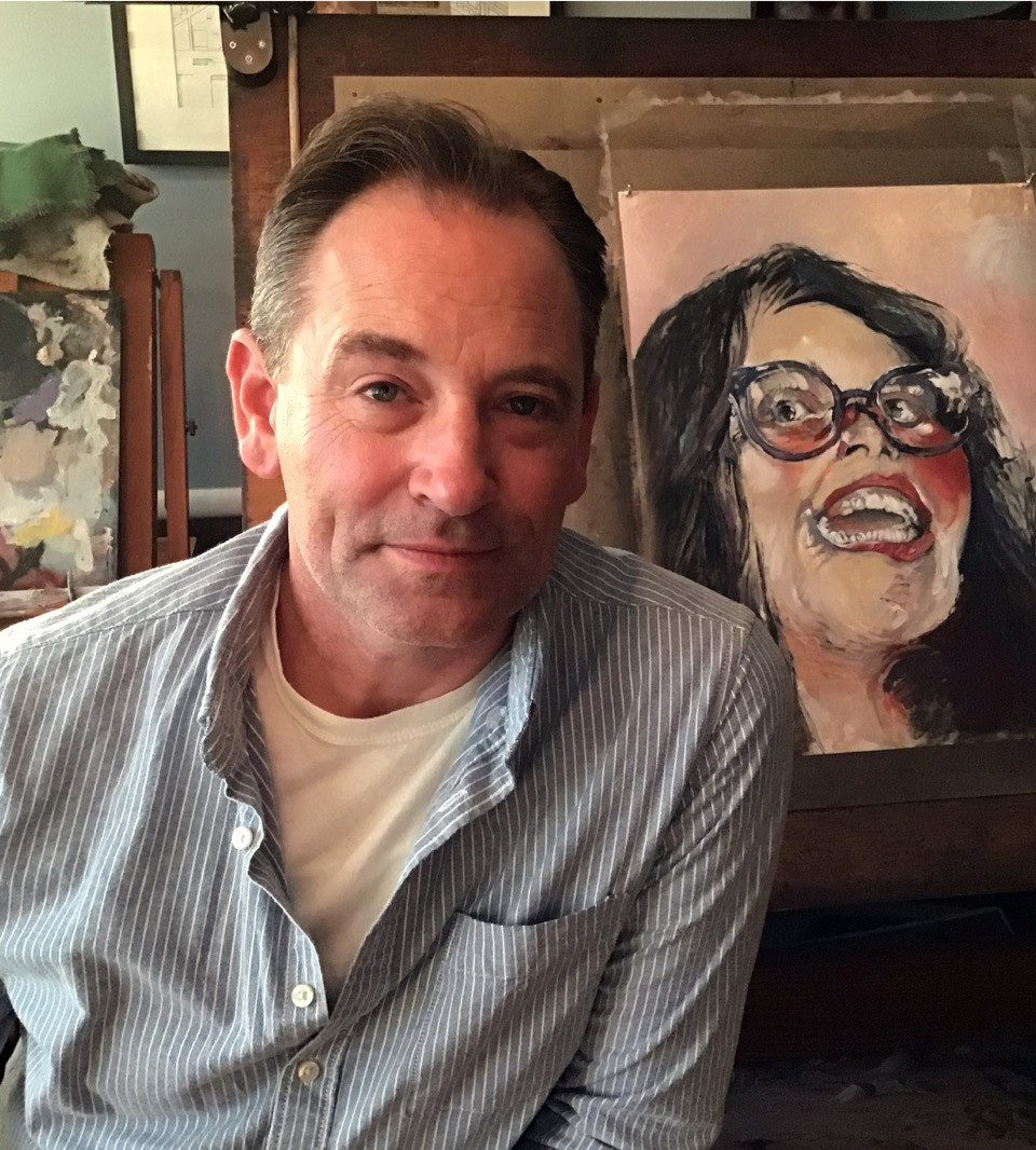 Artist Neal Von Flue at home